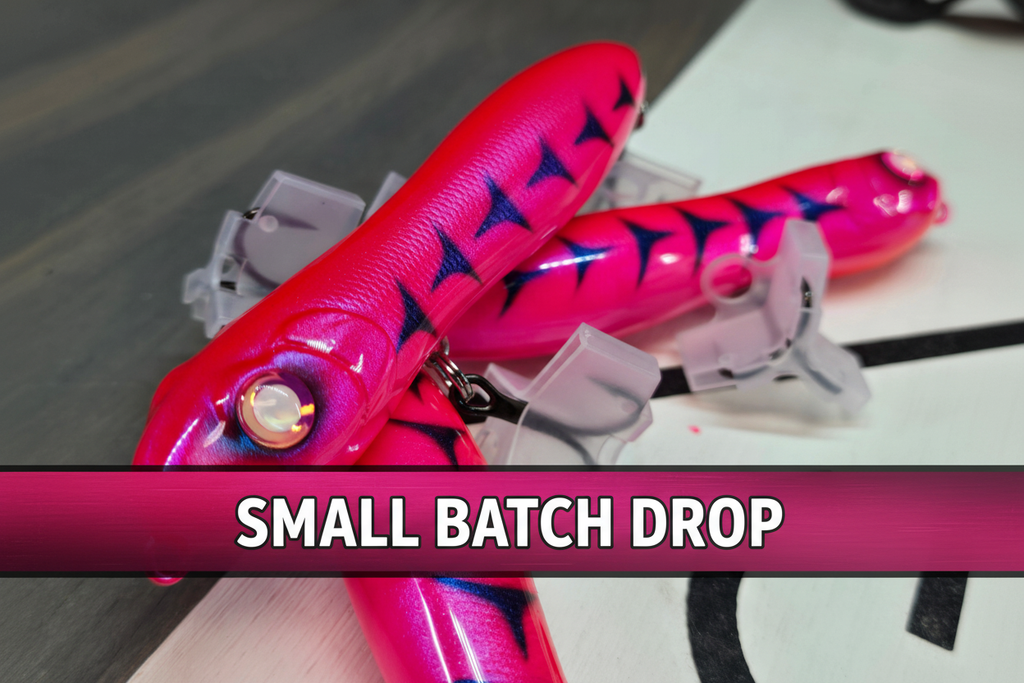 Flamingo Fury Peanut detail shot with Small Batch Drop badge