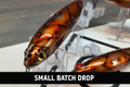 Walking Stick Battle Plated Copper close-up with Small Batch Drop banner