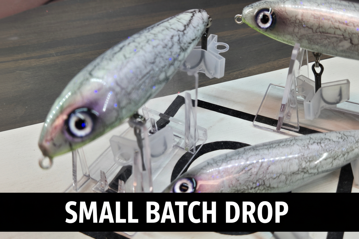 Walking Stick Purple Crackle close-up with Small Batch Drop banner